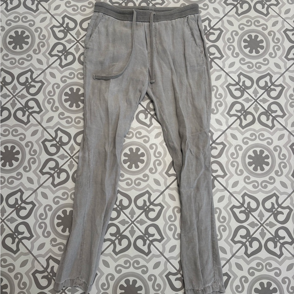 James Perse Gray Straight Leg Pants